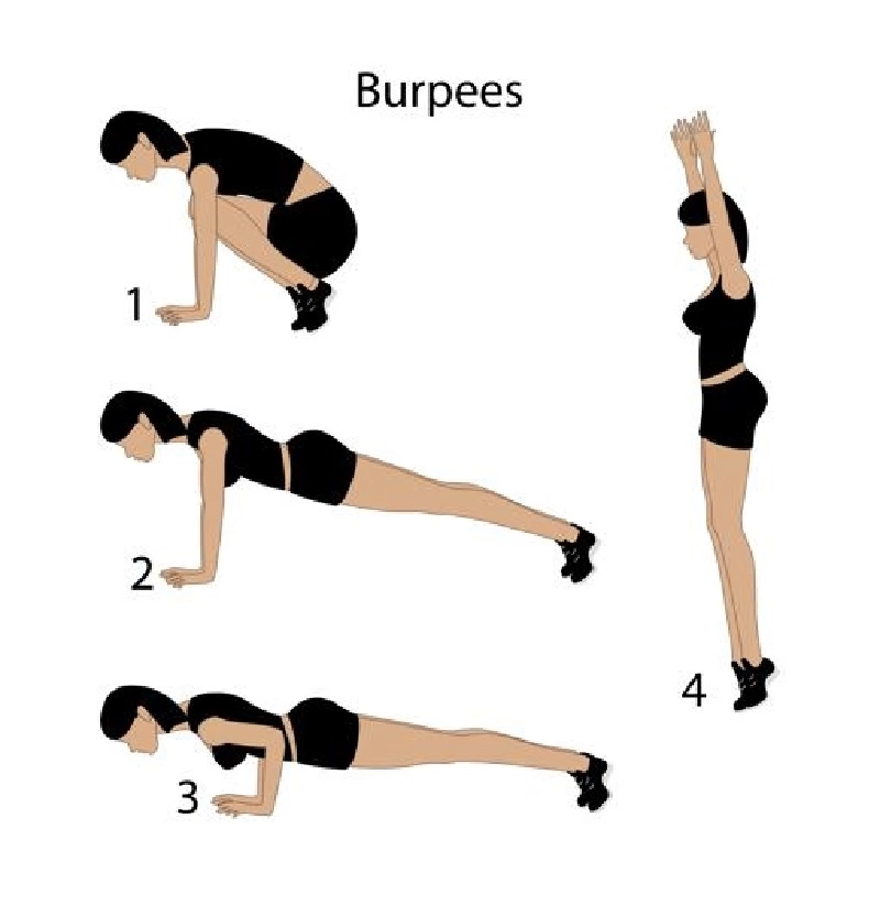 Cómo se hacen los ejercicios burpees